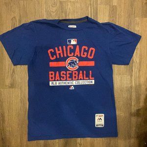 Majestic Chicago Cubs Baseball T-Shirt Men's size Medium Authentic Collection